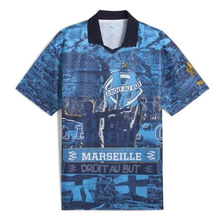 OM Maillo Retro Bleu Homme Puma Energy
