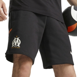 OM Short Noir/Orange Homme foot Puma 2023/2024