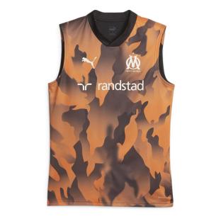 OM Débardeur Orange/Noir Homme Puma 2023/2024
