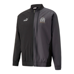 OM Veste Noir-Gris Homme foot Puma 2022/23