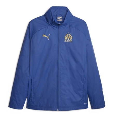OM Veste Coupe Vent Bleu Foncé Homme foot Puma 2023/2024