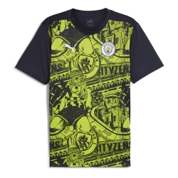 Manchester City Maillot Pré-Match Noir/Jaune Homme Puma