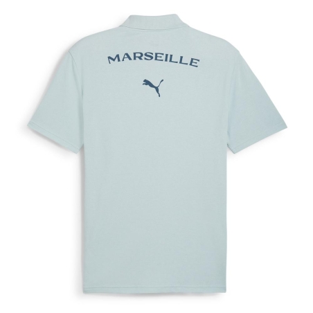 OM Polo Bleu Homme Puma
