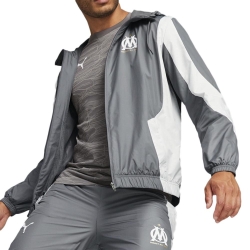 OM Veste De foot Gris/Blanc Homme Puma 2023/24