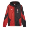 AC MILAN Veste survêtement Prematch Noir/Rouge Homme Puma 23/24