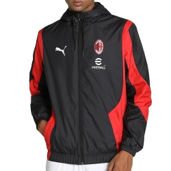 AC MILAN Veste D'avant Match Noir/Rouge Homme Puma 23/24