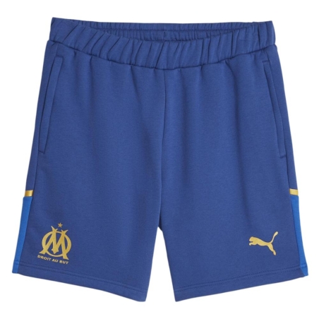 OM Short Bleu/Doré Homme foot Puma 2023/2024