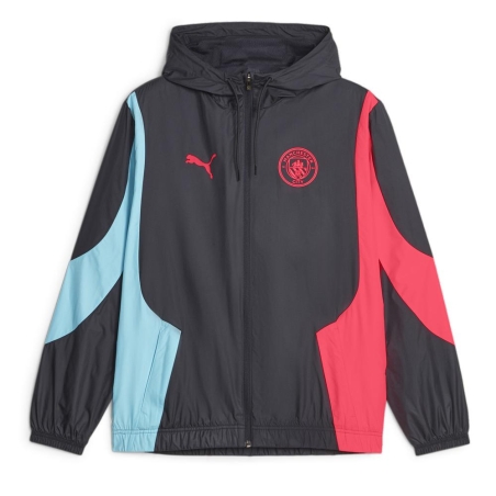 Manchester City Veste de football Noir Homme Puma Prematch 23/24