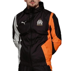 OM Veste De foot Noir/Orange Homme Puma 2023/24