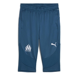 OM Short de Sport Bleu Homme Puma Om Training 3/4
