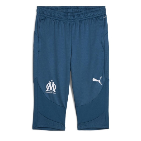 OM Short de Sport Bleu Homme Puma Om Training 3/4