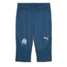 OM Short de Sport Bleu Homme Puma Om Training 3/4