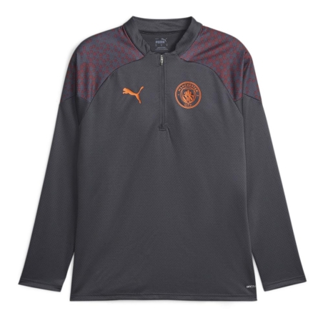 Manchester City Sweat 1/4 Gris Homme Puma 2023/2024