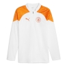 Manchester City Sweat 1/4 Blanc/Orange Homme Puma 2023/2024