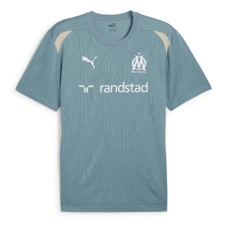 OM Maillot Training Bleu/Beige Homme Puma 24/25