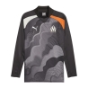 OM Maillot Prématch manches longues Gris Homme Puma 2023/24