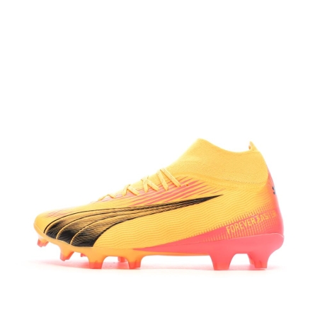 Chaussures de Football Orange, Noir Homme Puma Ultra Pro