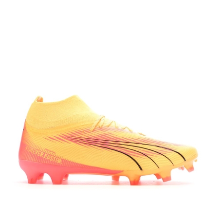 Chaussures de Football Orange, Noir Homme Puma Ultra Pro
