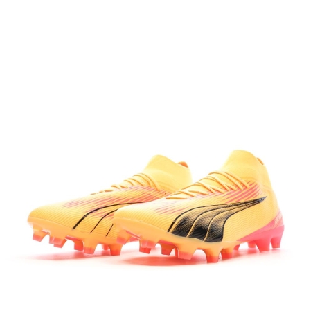 Chaussures de Football Orange, Noir Homme Puma Ultra Pro