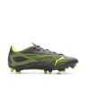 Chaussures de Foot Gris/Jaune Homme Puma Ultra 5 Play FG/AG