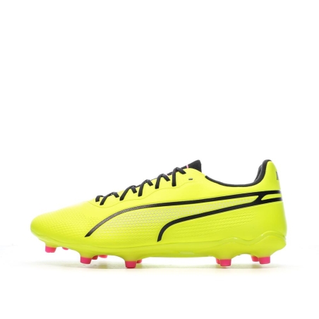 Chaussures de Foot Jaunes Homme Puma King Pro FG/AG