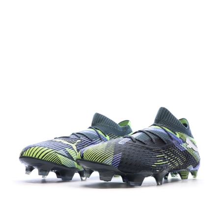 Chaussures de Foot Marines/Vertes Homme Puma Future 7 Ultimate FG/AG