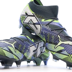 Chaussures de Foot Marines/Vertes Homme Puma Future 7 Ultimate FG/AG