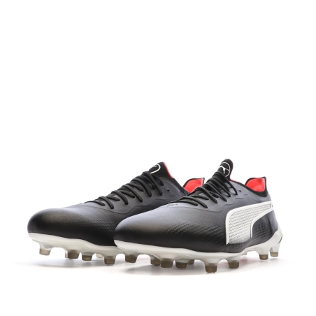 Chaussures de football Noire/Blanche Homme PumaKing Ultimate