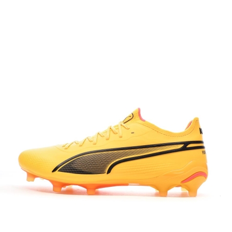 Chaussures de Foot Jaunes Homme Puma King Ultimate FG/AG 107563
