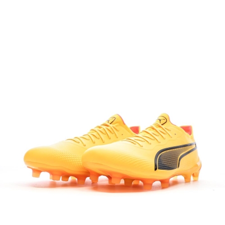 Chaussures de Foot Jaunes Homme Puma King Ultimate FG/AG 107563