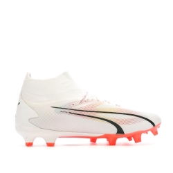 Chaussures de Football Blanche/Rose/Noire Homme Puma Ultra Pro