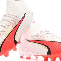 Chaussures de Football Blanche/Rose/Noire Homme Puma Ultra Pro