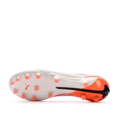 Chaussures de Football Blanc/Rouge Homme Puma Ultra 5 Ultimate Ag