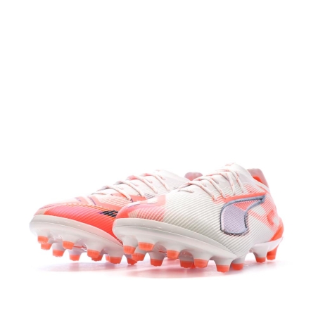 Chaussures de Football Blanc/Rouge Homme Puma Ultra 5 Ultimate Ag