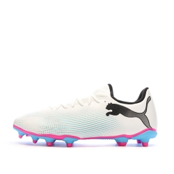 Chaussures de Football Blanc/Bleu Homme Puma Future 7 Play Fg/ag