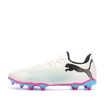 Chaussures de Football Blanc/Bleu Homme Puma Future 7 Play Fg/ag