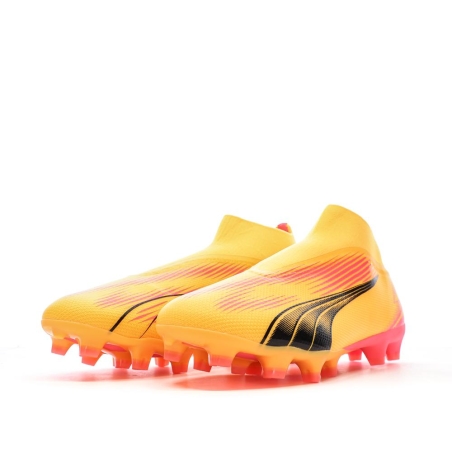 Chaussures de Foot Orange Homme Puma Ultra Match+ Ll FG/AG