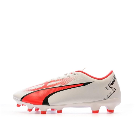 Chaussures de football Blanc/Rouge Homme Puma Ultra Play FG/AG 107423-01