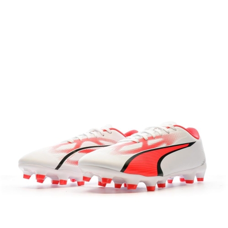 Chaussures de football Blanc/Rouge Homme Puma Ultra Play FG/AG 107423-01