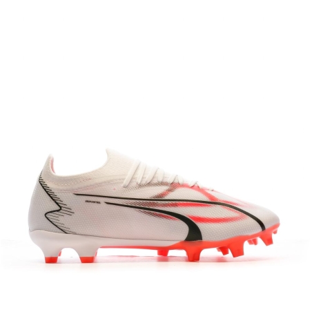 Chaussures de football Blanc/Rouge/Noir Homme Puma Ultra Match 107347-01