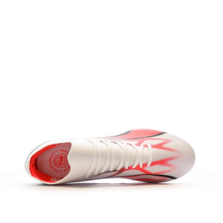Chaussures de football Blanc/Rouge/Noir Homme Puma Ultra Match 107347-01