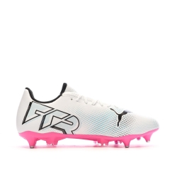 Chaussures de football Blanche/Noire/Rose Homme Puma Future 7 Play