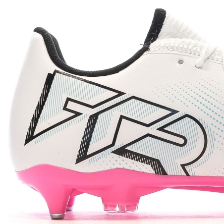 Chaussures de football Blanche/Noire/Rose Homme Puma Future 7 Play