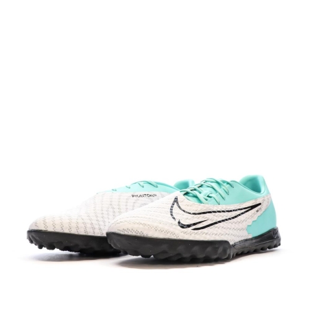 Chaussures de Foot Blanc/Vert Homme Nike Phantom GX Academy TF