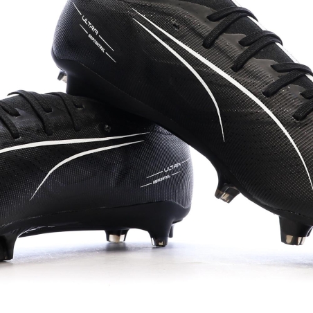 Chaussures de Foot Noires Homme Puma Ultra 5 Match FG/AG