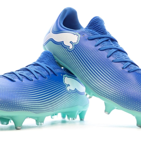 Chaussures de Foot Bleues Homme Puma Future 7 Play MxSG