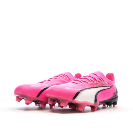 Chaussures de Football Roses/Noires Homme Puma Ultra Ultimate