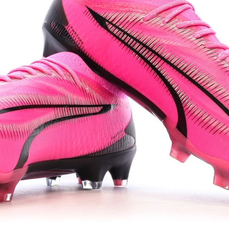 Chaussures de Football Roses/Noires Homme Puma Ultra Ultimate