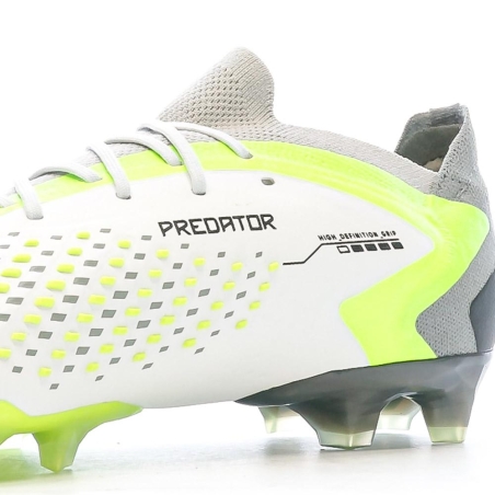 Chaussures de foot Blanc/Vert football Homme Adidas Predator Accuracy.1 L AG
