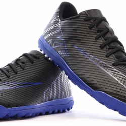 Chaussures de Foot Noir/Bleu Homme Nike Vapor 15 Club TF